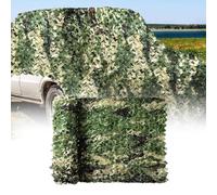 Filet de Camouflage Tricolore 2X13m Filet D'ombrage Exterieur Filet Camouflage Militaire Filet de Protection Solaire Bache Camouflage pour Camping Chasse Décorations de Fête Fond de Photographie