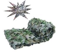 Filet de Camouflage Ultra-Résistant Vert Gris, Structure Renforcée pour Aménagement Paysager, Décoration de Jardin et Filet de Chasse Multi-Usage(10X20m)