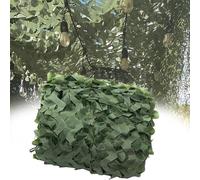 Filet de Camouflage Vert 8x9m Filet Camouflage Militaire Filet D'Ombrage Exterieur Filet Pare-Soleil Bache Camouflage Paysage forestier pour Chasse Jardin Camping Fête Décoration Photographie