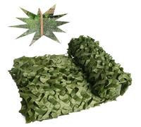 Filet de Camouflage Vert Militaire Renforcé, Brise-Vue de Jardin, Ombrage Anti-UV pour Camping, Chasse et Décoration Extérieure, Maille Robuste(7x8.0m=23x26ft)