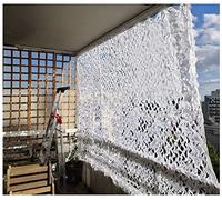 Filet De Camouflage White Voile D'ombrage Militaire Blanc De Filets Militaire Couverture Camouflage Chasse d'ombrage Decoration Mariage Noël Voile Ombrage Exterieur (Size : 3m x 4m)