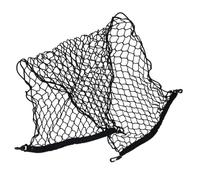Filet de Chargement Élastique pour Coffre, Polyester Noir Quatre Crochets | Maintient les Objets en Place, Extensible pour Petits et Grands Chargements, Pliable pour Camion