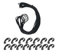 Filet de chargement élastique pour une couverture de chargement sécurisée, filet de camion anti-chute pour un transport sûr (15 crochets + corde élastique)