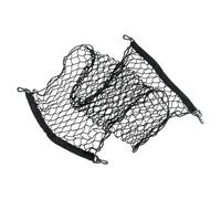 Filet de Chargement pour Coffre Pliable en Polyester, Quatre Crochets | Rangement Auto Noir, Maintient les Objets en Place, Installation Facile, pour Cargaison Grosse ou Petite