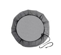 Filet de citerne d'eau de pluie avec cordon de serrage, protection pour les récupérateurs de pluie, filet réglable pour seaux ronds et carrés (100 cm)