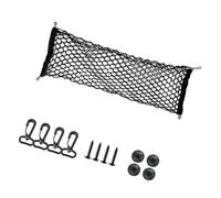 Filet de coffre en maille double couche pour voiture, 110 x 40 cm | Poche de rangement avec crochets et vis pour le contrôle des petits objets pendant le voyage