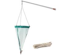 Filet de collecte de plancton avec tige télescopique et fioles d'échantillonnage pour la recherche aquatique