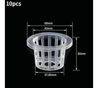 Filet De Colonisation Hydroponique, Panier Pour Plantes, Tasse De Pépinière, Pot Aéroponique Pour Plantation De Légumes, Culture Sans Sol, Plateau Éponge, 10 Pièces.White-45-35