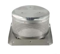 Filet de combustion en acier inoxydable et base pour pyramide pour chauffage de terrasse avec double couvercle 304 SS pour une meilleure rétention de la chaleur (7 cm)