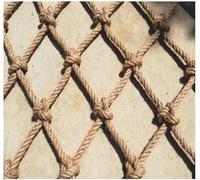 Filet De Corde De Chanvre Corde De Jute Filet De Tissage Filet Décoratif Filet De Corde D’Escalade Jaune 3x7m, Yellow, 1x1m(3.28X3.28ft)