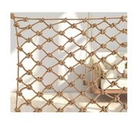 Filet De Corde De Chanvre De Sécurité pour Enfants, Épaisseur De Corde 8mm, Maille 12cm, Filet De Garde-Corps D'escalier pour Enfants Filet d'escalade De Terrain De(3x5m(9.84X16.4ft))