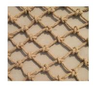 Filet De Corde De Chanvre Hamac Filet Net pour des Peluches, Filet De Sécurité pour Garde-Corps/Escaliers Jute Naturel Matériel ， 8mm/10cm Sizes Plusieurs Tailles(8mm-10cm,1x3m (3.28X9.84ft))