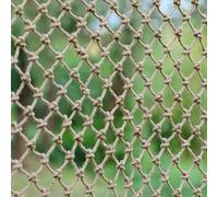 Filet de corde de chanvre pour enfants - Filet de sécurité décoratif à suspendre au plafond - 2 x 10 m - Parfait pour les aires de jeux et le plaisir du jardin