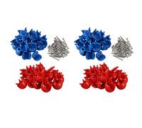 Filet de corde d'escalade de 40 pièces, connecteur en plastique de 12 mm, accessoires d'escalade avec boucle de filet pour balançoires en plein air, pièces de corde d'escalade