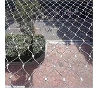 Filet De Corde en Acier Inoxydable 304, Filet De Sécurité pour Balcon, Filet De Prévention des Chutes De 10 Cm/1,5 Mm, Filet De Sécurité Flexible De Résistance Aux Cho, Silver, 0.8x4m