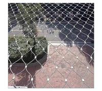 Filet De Corde en Acier Inoxydable 304, Filet De Sécurité pour Balcon, Filet De Prévention des Chutes De 10 Cm/1,5 Mm, Filet De Sécurité Flexible De Résistance Aux Cho, Silver, 0.8x25m