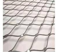 Filet De Corde en Acier Inoxydable, Treillis Métallique Multifonctionnel, Filet De Protection D’escalier, Filet De Clôture De Cerf Durable, Clôture De Cerf, File, Mesh 10cm, 1x15m