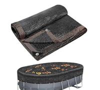 Filet de Couverture Anti-Feuilles pour Piscine | Protection extérieure Pare-Ovale Haute Densité | Protecteur de Piscine | pour Maison Hôtel Jardin Cour Patio Pelouse Prairie Hiver