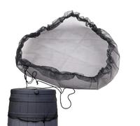 Filet De Couverture De Baril De Pluie,Filtre À Baril d'eau, Filet De Protection Réglable, Réutilisable Et Durable, Onneau De Pluie avec Cordon De Serrage Filet pour Citerne De Plui pour Le Jardin