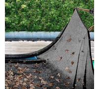 Filet de couverture de piscine à mailles fines robuste pour feuilles pour piscines creusées rectangulaires - Protection contre les débris d'hiver en polyéthylène tissé - Léger et facile à ranger