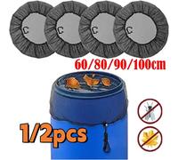 Filet de couverture en maille pour barils de pluie, seaux de collecte d'eau, réservoir, outil de récolte de gouttes de pluie, Protection anti-moustiques, 2/1 pièces 2pcs