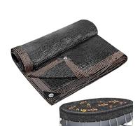 Filet de couverture pour feuilles - Filet fin - Attrape-débris ovale - Filet de piscine en tissu étroit - Tôle de trapèze durable avec couverture d'hiver - Revêtement des bords résistant au vent