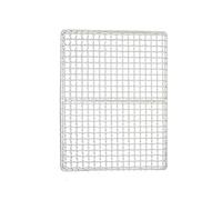 Filet de cuisson carré en acier inoxydable 304, compatible avec les aliments, for barbecue, four, rôtissoire, accessoires(Bold version 35cm*20cm (inner wire 1.8mm))