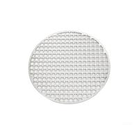 Filet de cuisson rond en acier inoxydable pour barbecue, camping, idéal pour les petits aliments, disponible en 28 cm et 30 cm (28 cm)