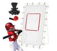 Filet de de volley-ball - de 3,8 cm - Convient pour le filet d'entraînement de volleyball de 22,6 m avec 28 cordes élastiques - Pour baseball, football, hockey, tennis, intérieur et