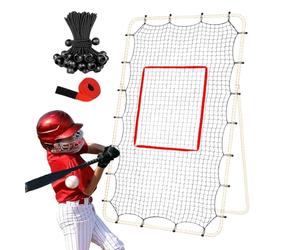 Filet de de volley-ball - de 3,8 cm - Convient pour le filet d'entraînement de volleyball de 22,6 m avec 28 cordes élastiques - Pour baseball, football, hockey, tennis, intérieur et