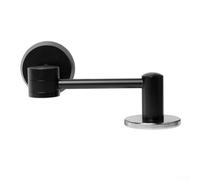Filet de distribution d'eau secondaire en acier inoxydable pour machine à café - Puck Screen avec support magnétique pour une extraction uniforme et un nettoyage facile (noir)