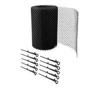 Filet de drainage anti-obstruction pour toit de balcon avec piquets, 600 cm | Maintient les gouttières exemptes de feuilles et de débris avec un maillage en plastique PP de 6 m qui s'adapte aux canaux