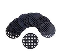 Filet De Drainage En Maille Pour Pot De Fleur, 100 Pièces, 4.5cm De Diamètre, Rond, Bonsaï, Tapis De Grille Inférieur, Filet De Drainage En Maille