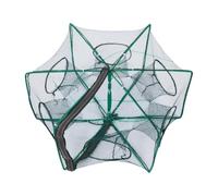 Filet de en nylon - Structure de piège à six ouvertures, équipement de capture de crevettes portable, outil aquatique léger et réutilisable, équipement compact et facile à transporter | Piège à