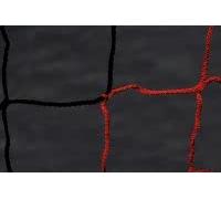 Filet de Foot Bicolore - 7,32 x 2,44m - POWERSHOT - Noir/Rouge