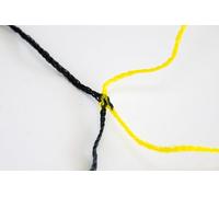 Filet de Football 3m x 2m - Couleur au Choix - - Idéal pour Les entraînements Foot (Rouge/Blanc ou Bleu/Blanc ou Jaune/Noir etc ..) (Jaune et Noir)