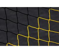Filet de Football 5 x 2 m Jaune et Noir - Diamètre : 4 mm - POWERSHOT - Filet de Football - Idéal pour Les compétitions et Les matchs
