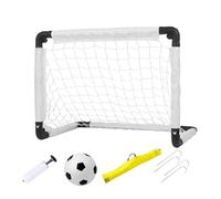 Filet de football portable pour - Petit filet de football avec sac de rangement - Équipement d'entraînement pour gym, aire de jeux, entraînement, rue, terrain de plage, etc