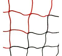 Filet de football pour stade 7.32 x 2.44 x 2 x 2 m - 4mm - Extrêmement résistant et durable - Noir et rouge