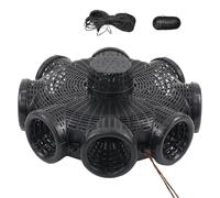 Filet de frappe de pêche | Outil de capture de poisson multi-trous | Appât pliable avec 8 points d'entrée pour crabes et crevettes | Piège à poissons compact pour les petites prises dans les lacs, les