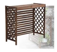 Filet De Garde-corps For Climatisation Extérieure, Clôture De Climatisation En Bois Massif, Support De Fleurs Décoratif, Coque De Poubelle, Grille De Protection Cachée For Climatiseur Et Pompe À Chale