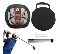 Filet de Golf Pliable en Nylon - 70 x 71 x 54 cm - de Frappe Portable - avec Sac de Rangement - Exercices de Chipping pour golfeurs, Hommes, Femmes, Adolescents