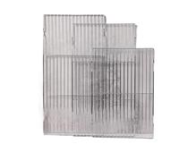 Filet de grillage rectangulaire en acier inoxydable, accessoires de cuisine en plein air, outils de barbecue(L)