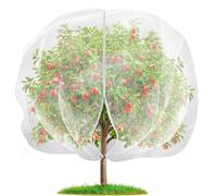 Filet de jardin en maille pour plantes, arbres fruitiers, cage à fruits, filet de protection contre les insectes et les oiseaux avec fermeture éclair pour protéger les plantes, les fruits, les fleurs