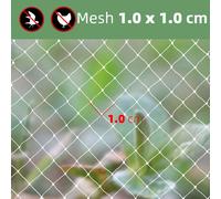 Filet De Jardin En Nylon Anti-Oiseaux Réutilisable,Couvertures De Protection Contre Les Oiseaux,Les Cerfs,Les Cultures Fruitières,Les Plantes Et Les Arbres,Bain - Type White Mesh 1x1cm-2x10m