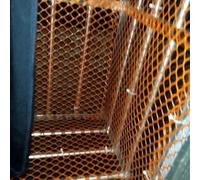 Filet de jardin orange en maille 1,2 cm for balcon, chien, enfants, chat, filet sécurité for maison, terrasse, rouleau treillis métallique plastique facile à couper(1.2x8m/3.94x26ft)