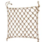 Filet de jute en corde de chanvre - Filet d'escalade de sécurité pour enfants pour cabane dans un arbre, protection de balustrade de balcon, utilisation polyvalente