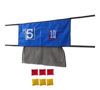 Filet de lancement de trampoline - Ensemble d'entraînement en plein air | Filet de imperméable en PVC avec sac de sable interactif pour jardin, pelouse, jardin, parc, activité d'entraînement