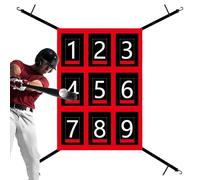 Filet de Lancement - Polyester, entraînement Strike Zone, Conception Durable | Filet d'entraînement de Terrain de Softball réglable, d'entraînement bâton pour la Pratique dans Le ja