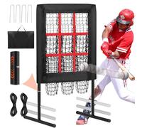 Filet de lancement pour un entraînement efficace de baseball et softball - Zone de frappe réglable pour l'excellence de la pratique